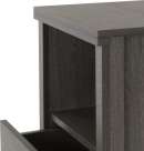 Image: 6584 - Lisbon 2 Drawer 1 Shelf Bedside Cabinet - Grain